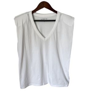 Loft shoulder pad tshirt